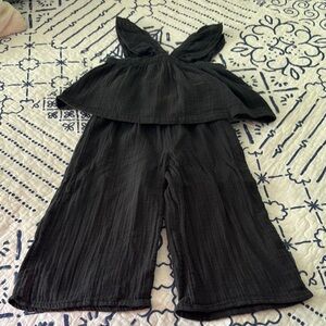Baby GAP Cotton Matching 2 Piece Set - Charcoal
